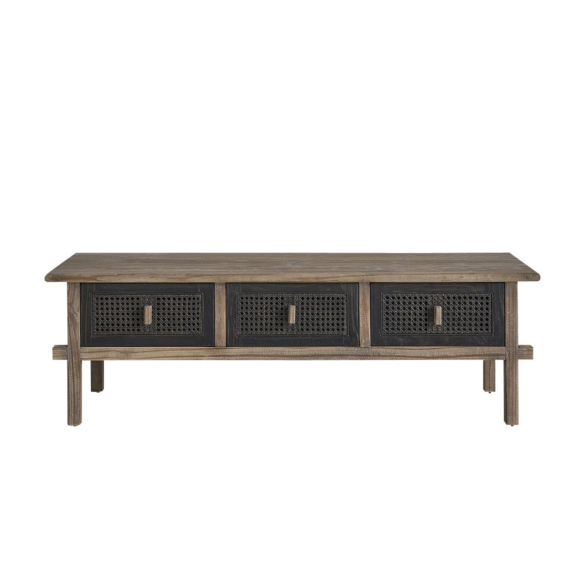 Berah Getah Junko meuble TV bois recyclé 145 cm cannage