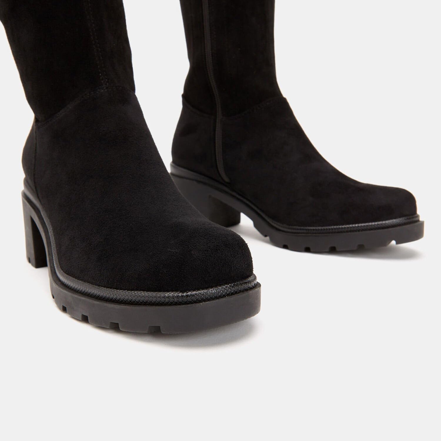 Bata Bottes Cuissardes cuir velours femme