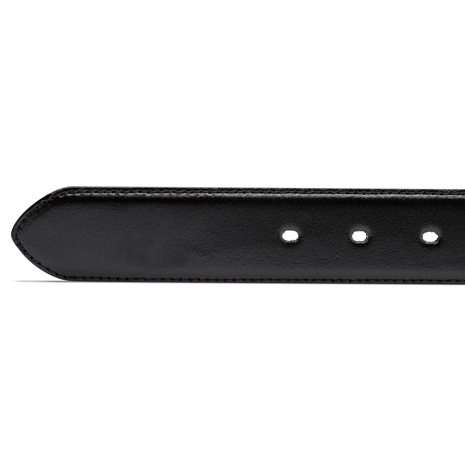 Bata Ceinture homme cuir noir surpiqûres