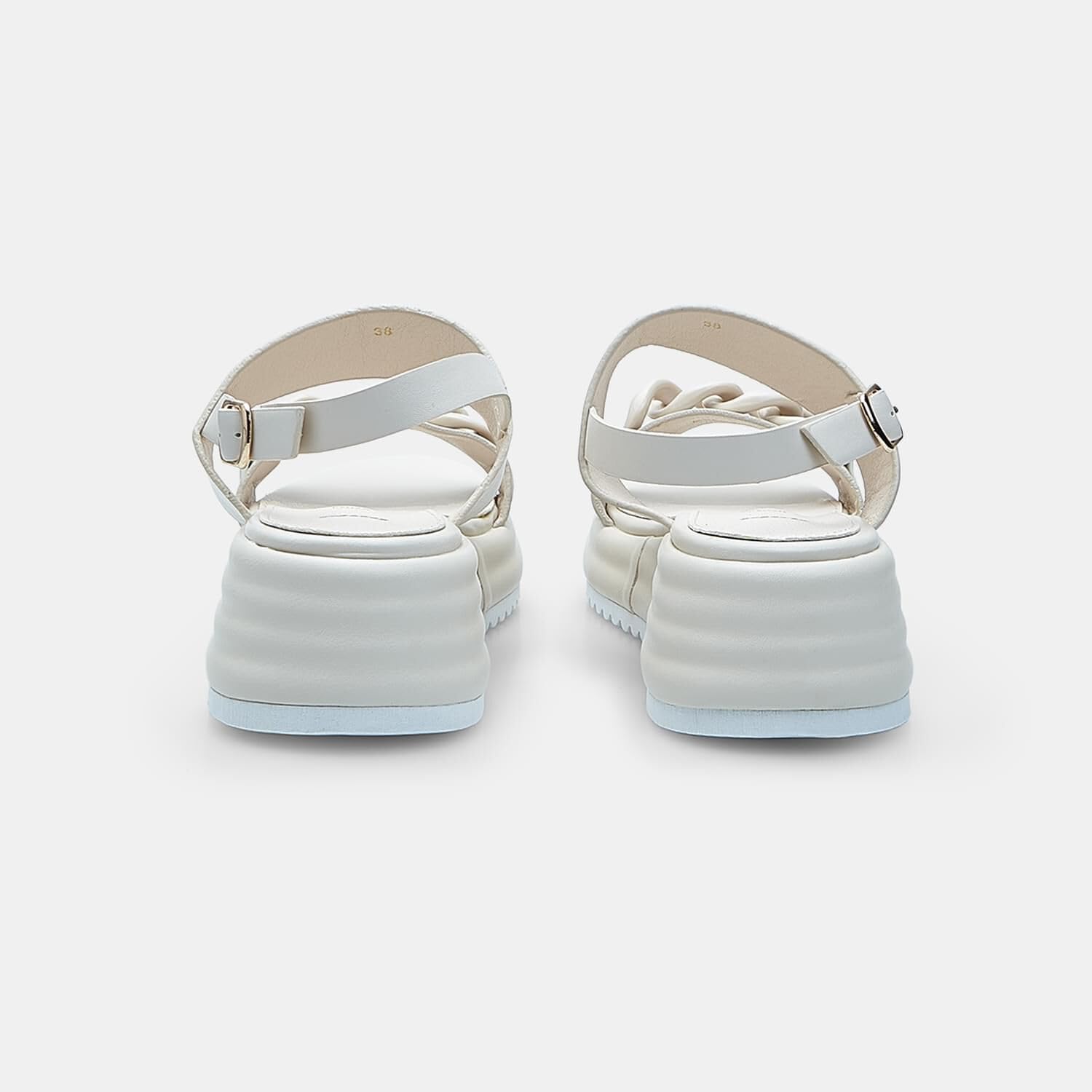 Bata Sandales Femme Cuir Plateforme 5 cm - Sandales
