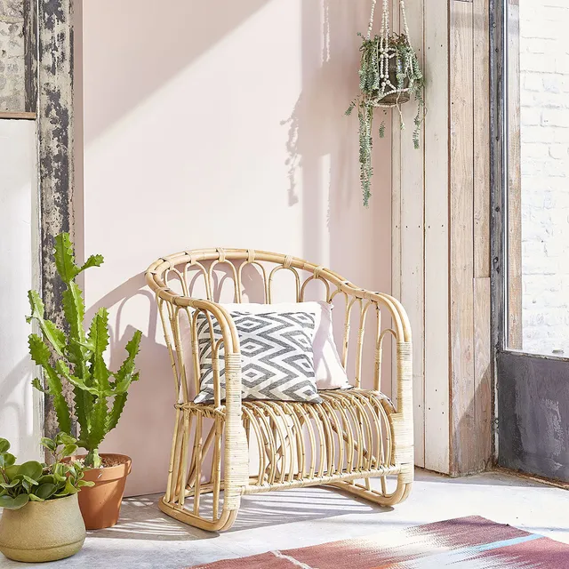 Berah Getah PAOLA fauteuil rotin naturel vintage
