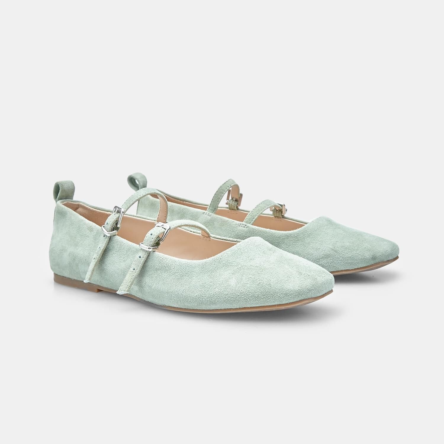 Bata Ballerines Double Bande ballerines femme daim 36 EU plates