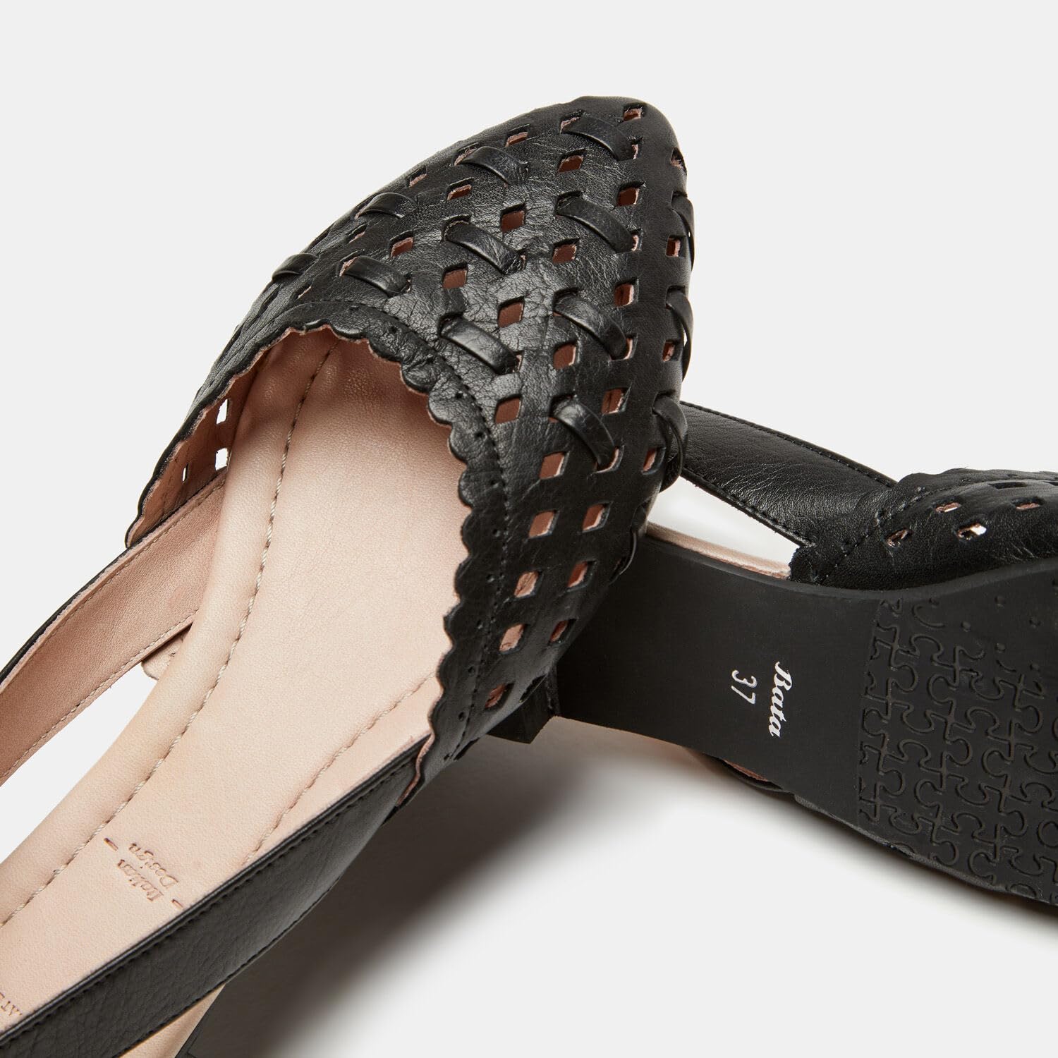 Bata Ballerines ballerines cuir femme plates noires