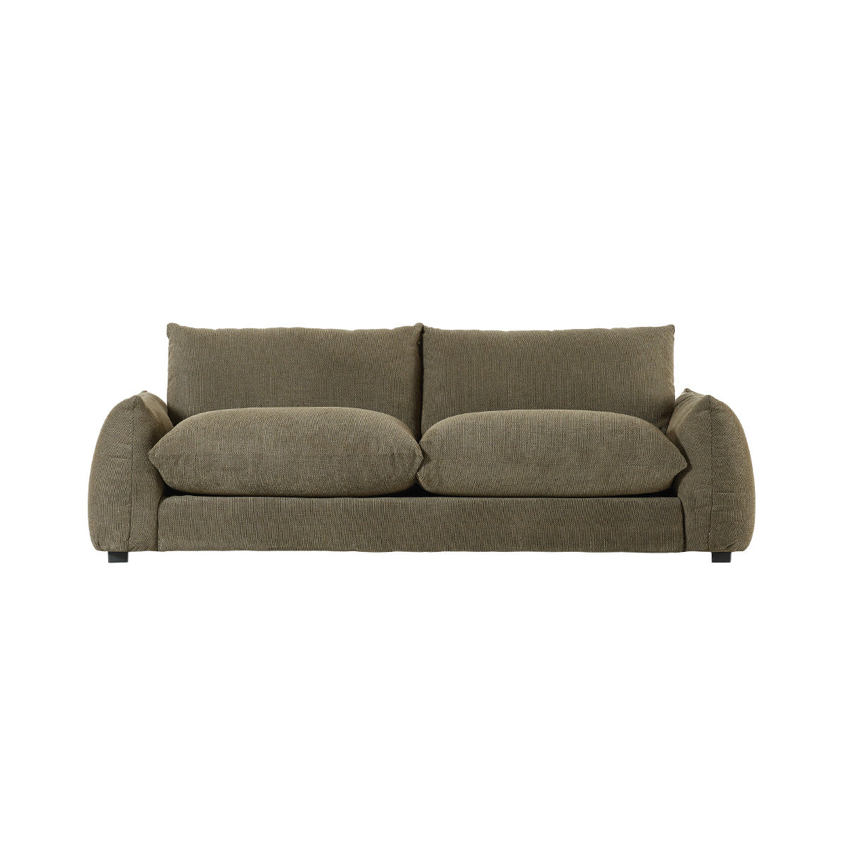 Berah Getah JACQUES canapé 3 places tissu kaki déhoussable