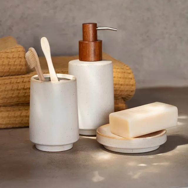 Andrea House Kala Porte-savon céramique beige salle de bain