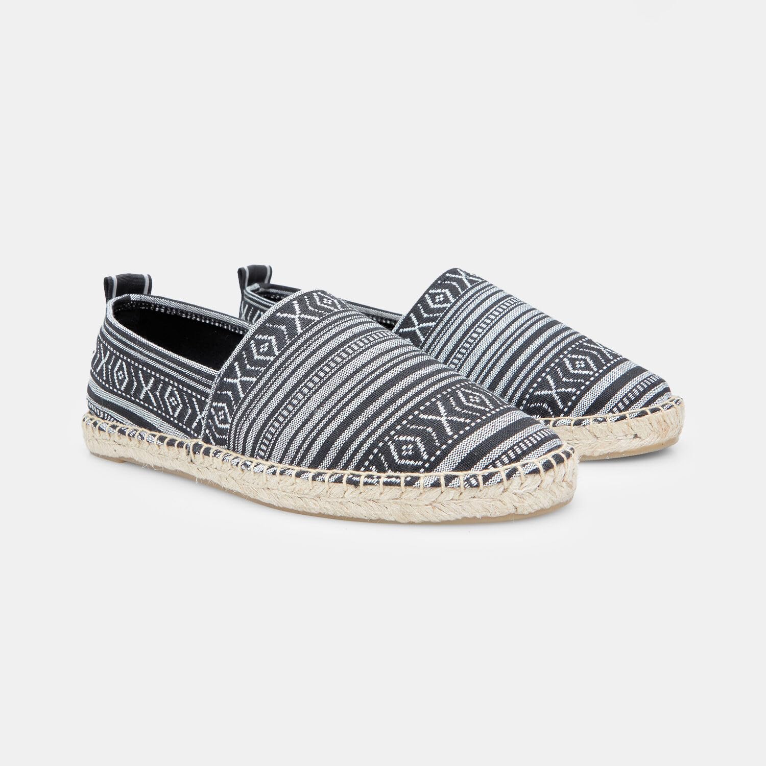 Bata Espadrilles Homme Toile Marron Motifs