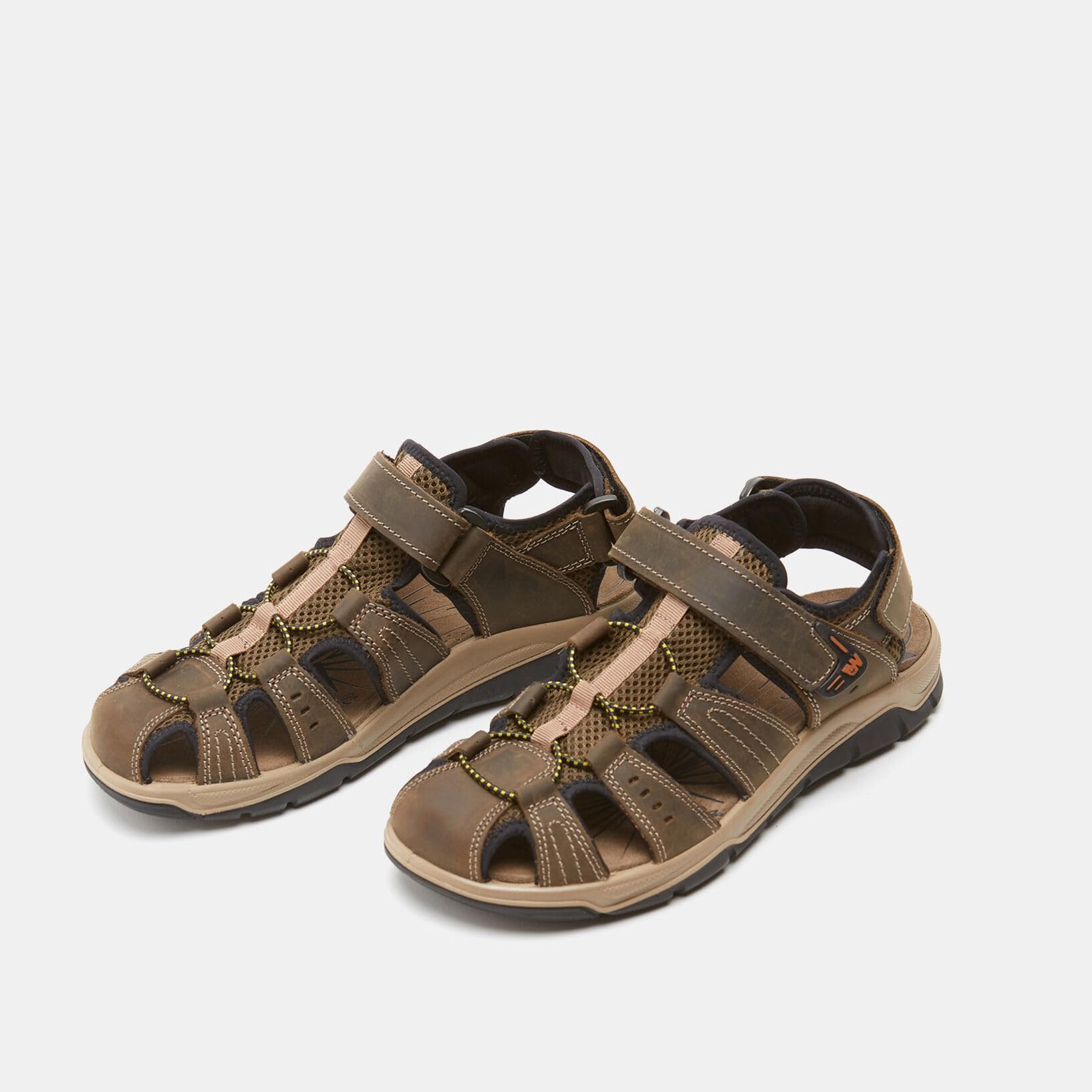 Bata Sandales homme cuir marron confortables