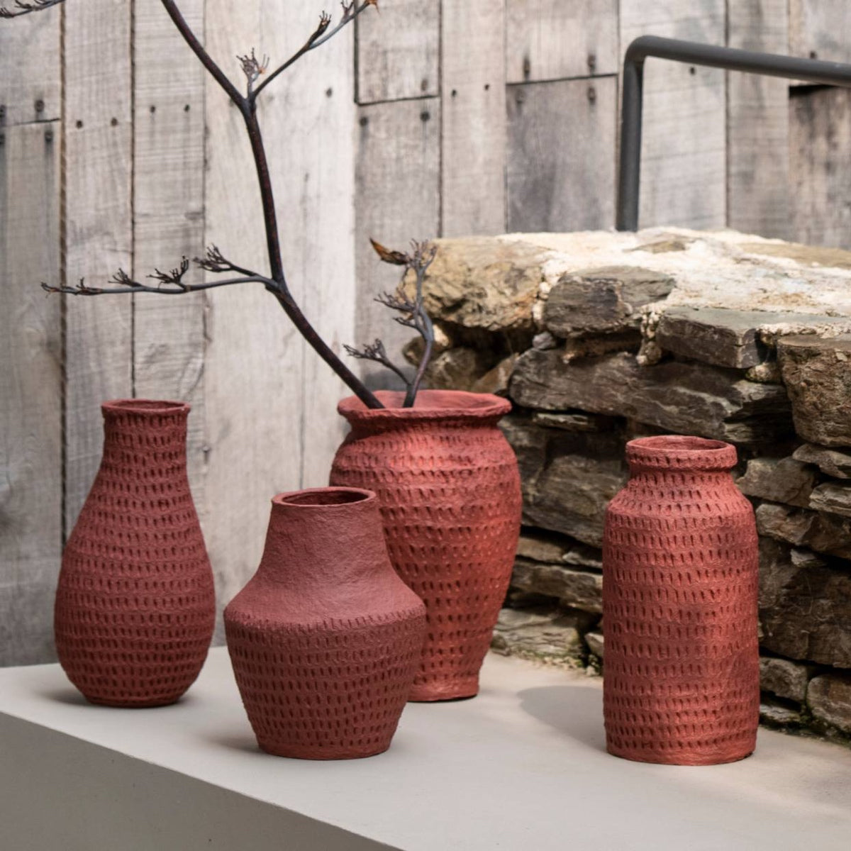 Andrea House DECORACIÓN vase tinaja rouge