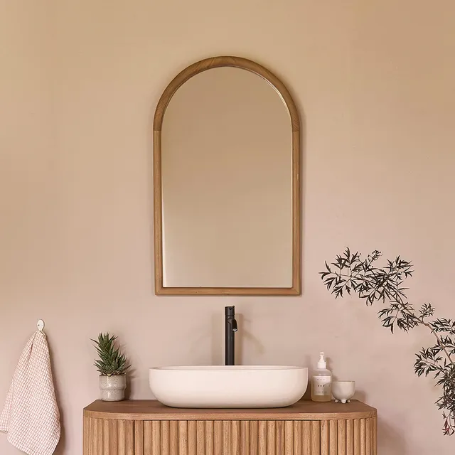 Berah Getah COLINE miroir teck 80x50 cm mural