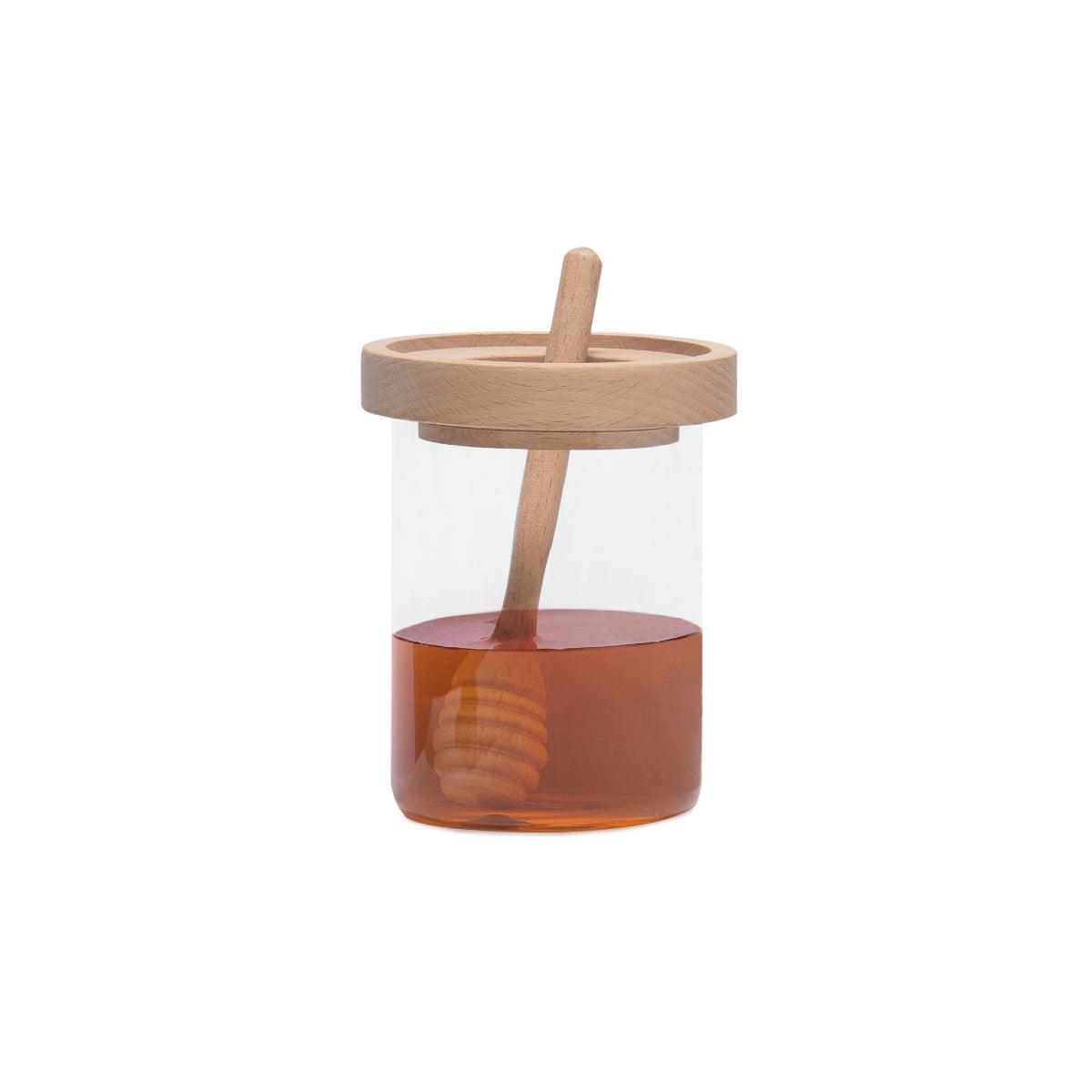 Andrea House Pot à miel verre avec cuillère