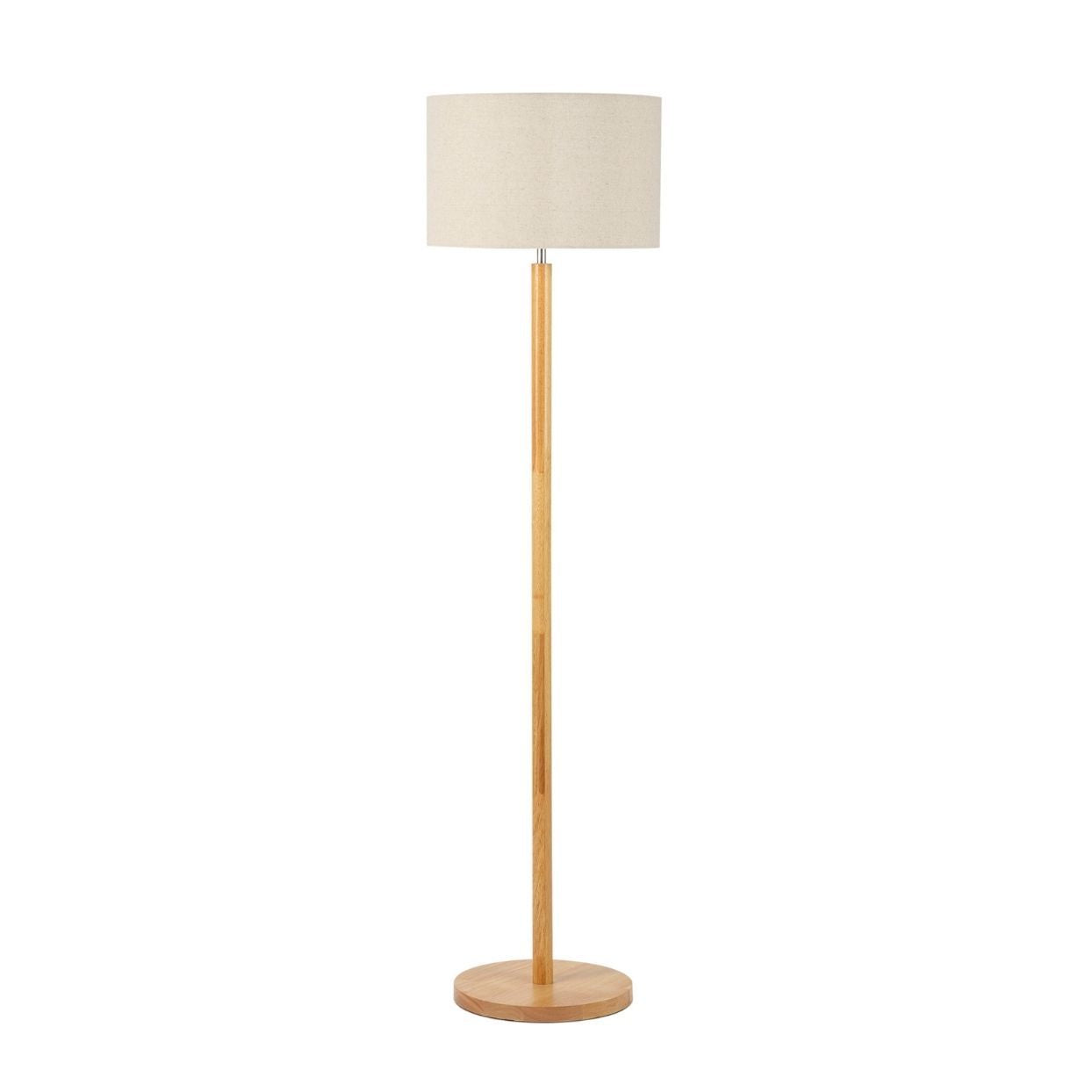 Andrea House lampadaire bois et lin moderne