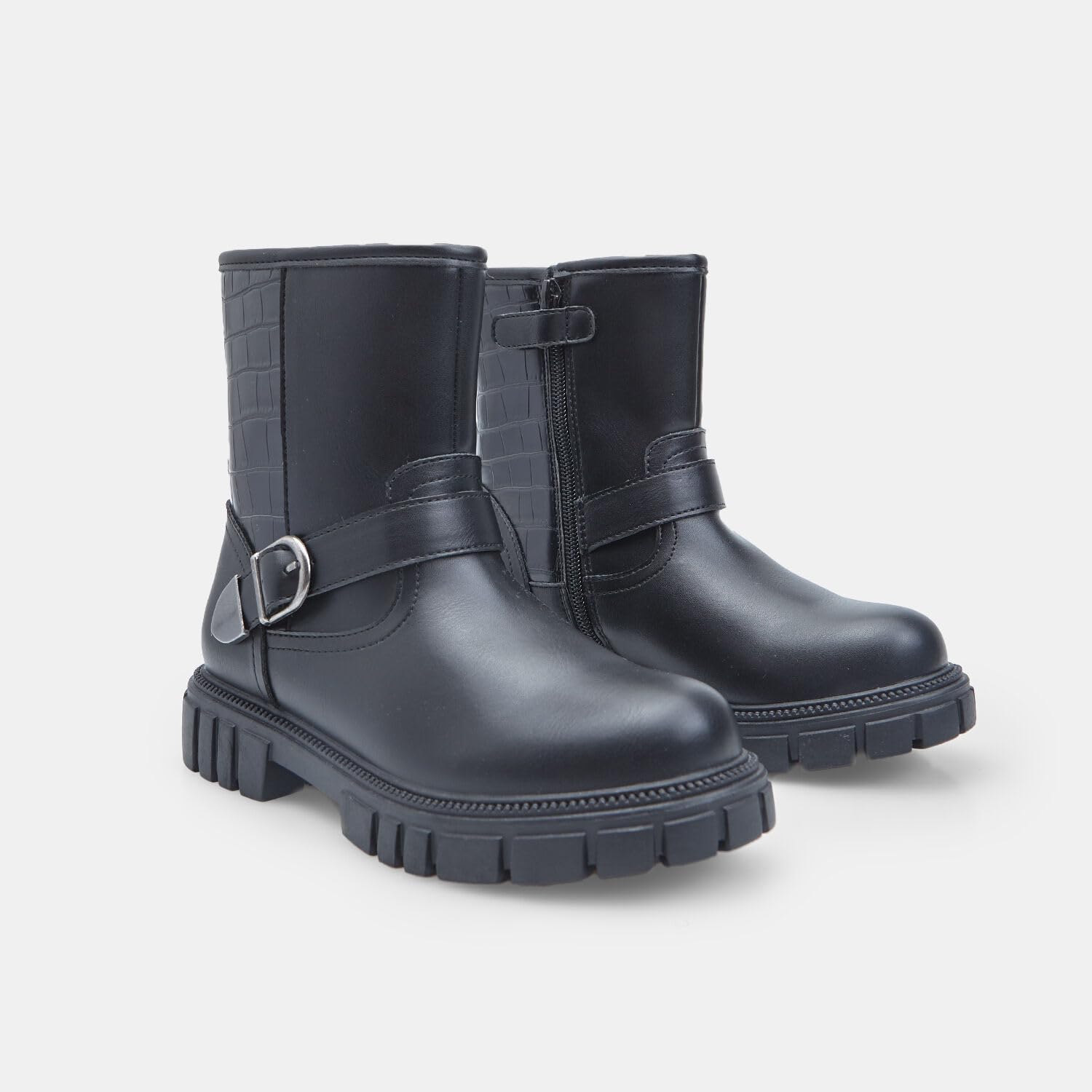 Bata Bottine fille 33 EU boucle imprimé crocodile