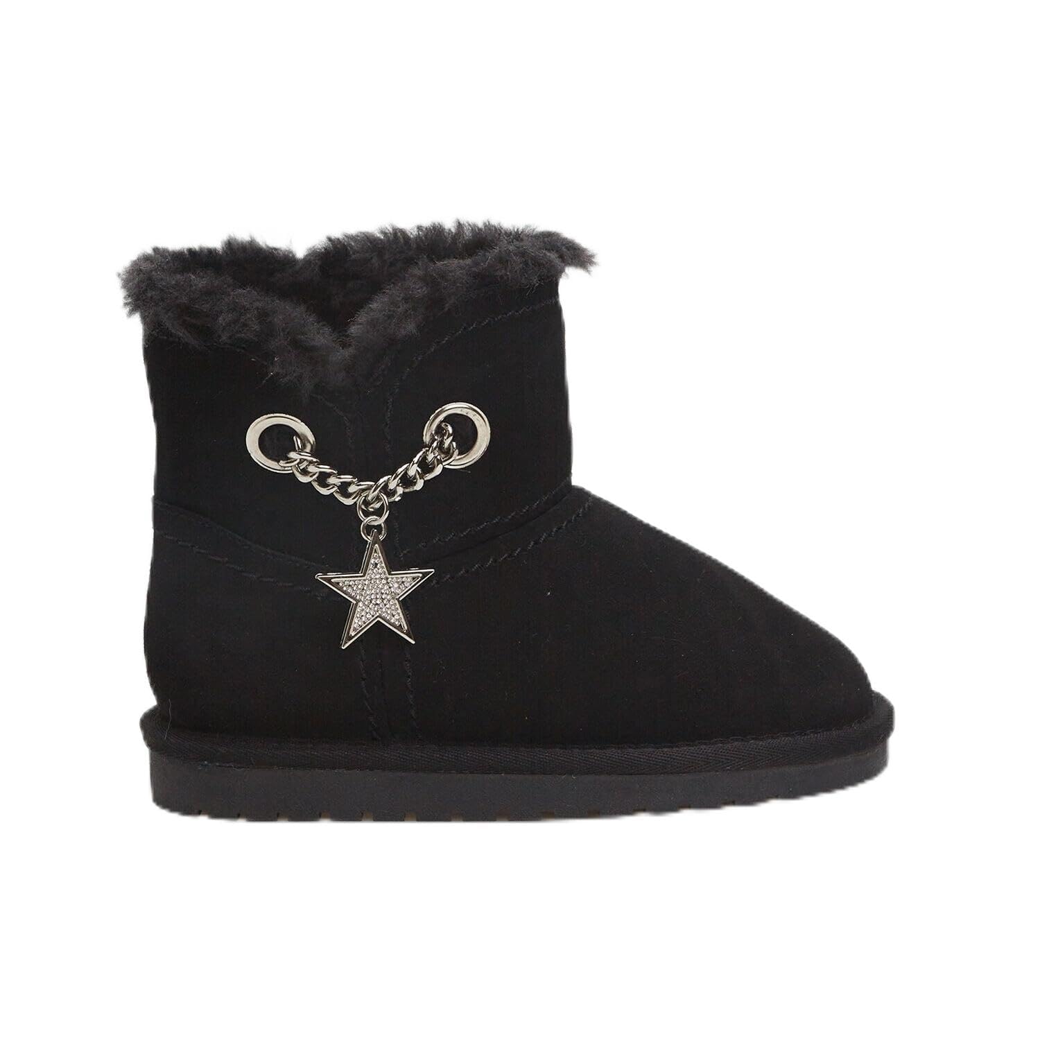 Bata Bottines bottillons fille suède chaîne étoile
