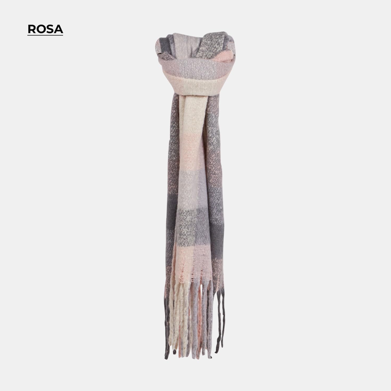 Bata Écharpe unisexe tartan noir 50x185 cm