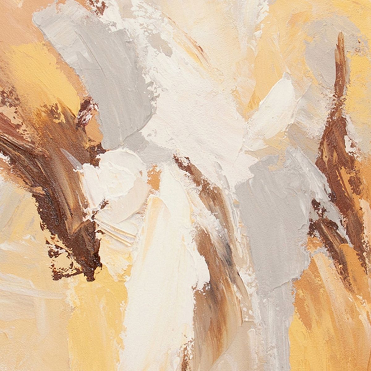 Andrea House tableau abstrait Marseille 80x100 beige salon