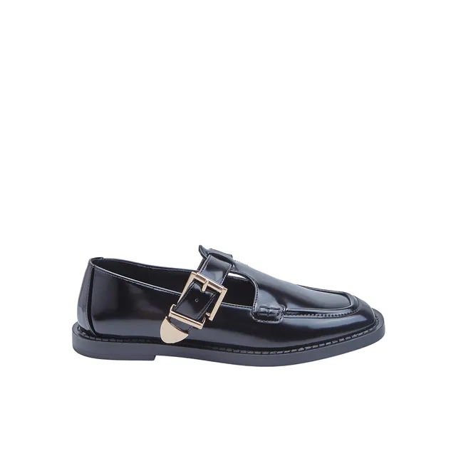 Bata Mocassins femme cuir marron urbain plat