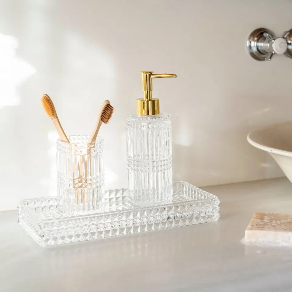 Andrea House Baño plateau salle de bain verre vintage