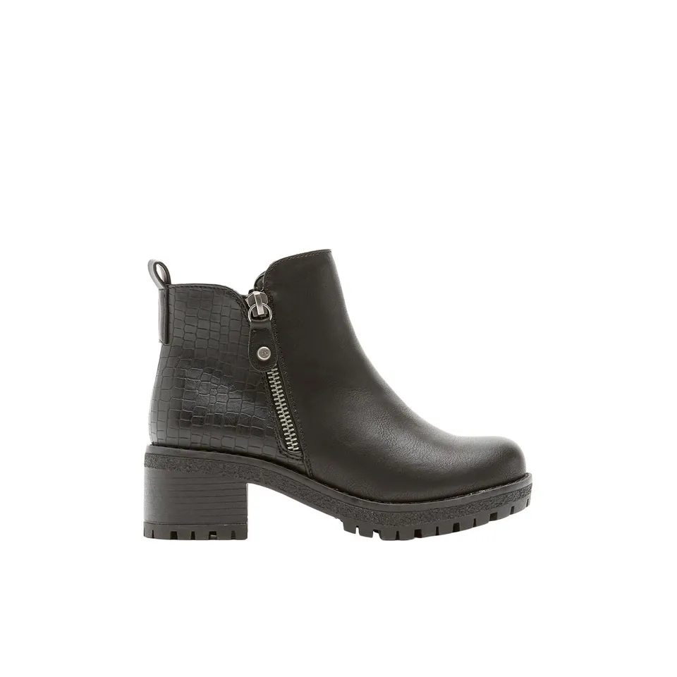Bata Bottines Fille Simili Cuir 31 EU Zip Python