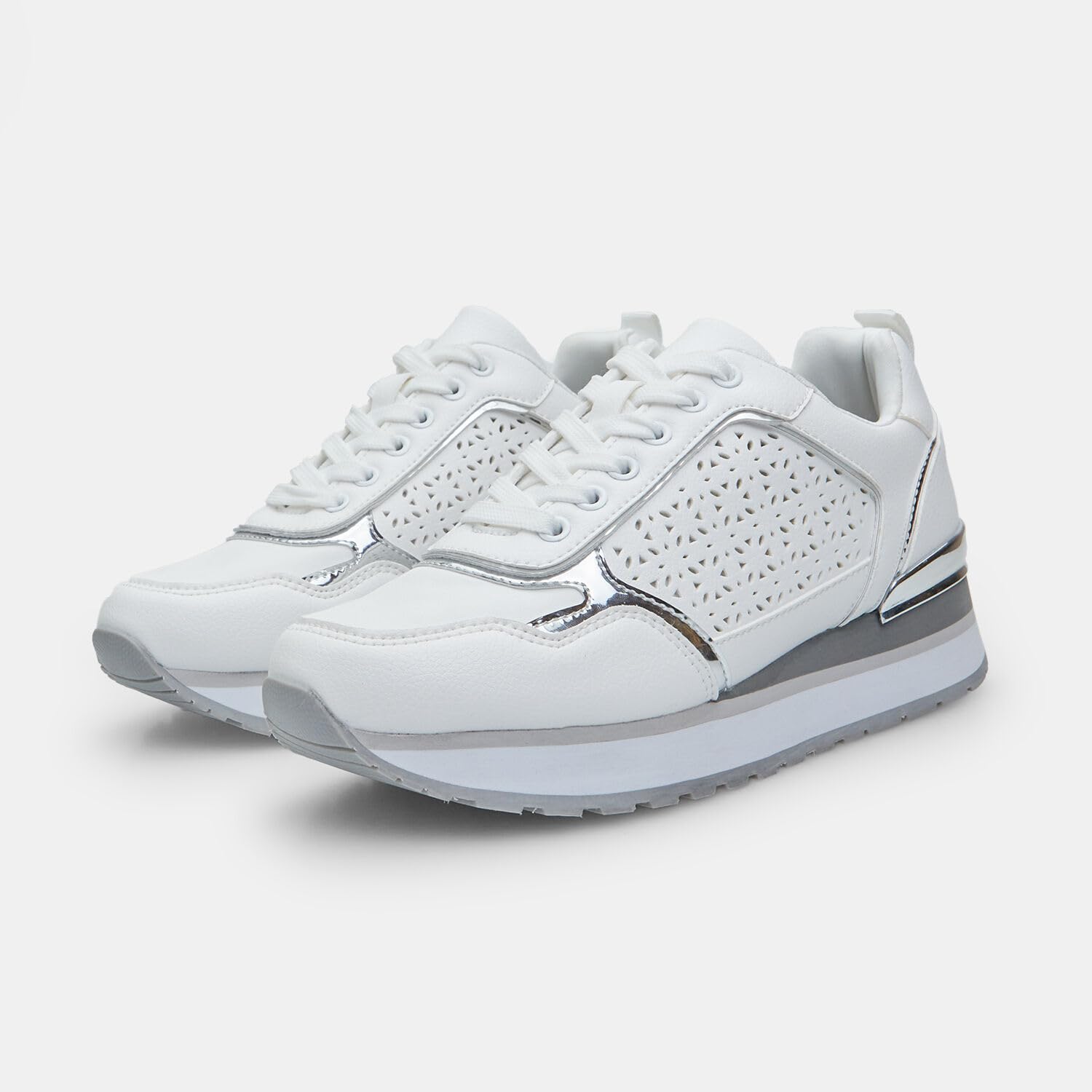 Bata sneakers femme plateforme 3 cm blanche