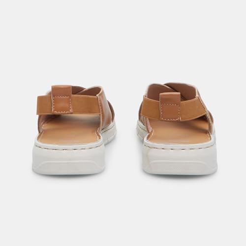 Bata Sandale Cuir Femme Bandes Croisées 35 EU