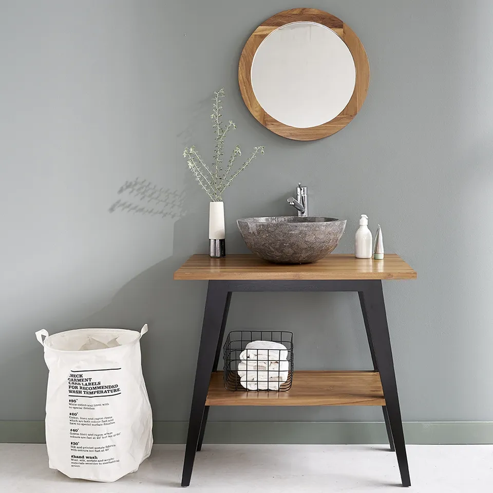 Berah Getah Sara meuble salle de bain teck 80 cm