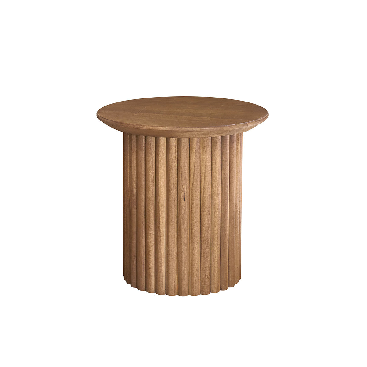 Berah Getah Coline table d’appoint teck ronde 40 cm