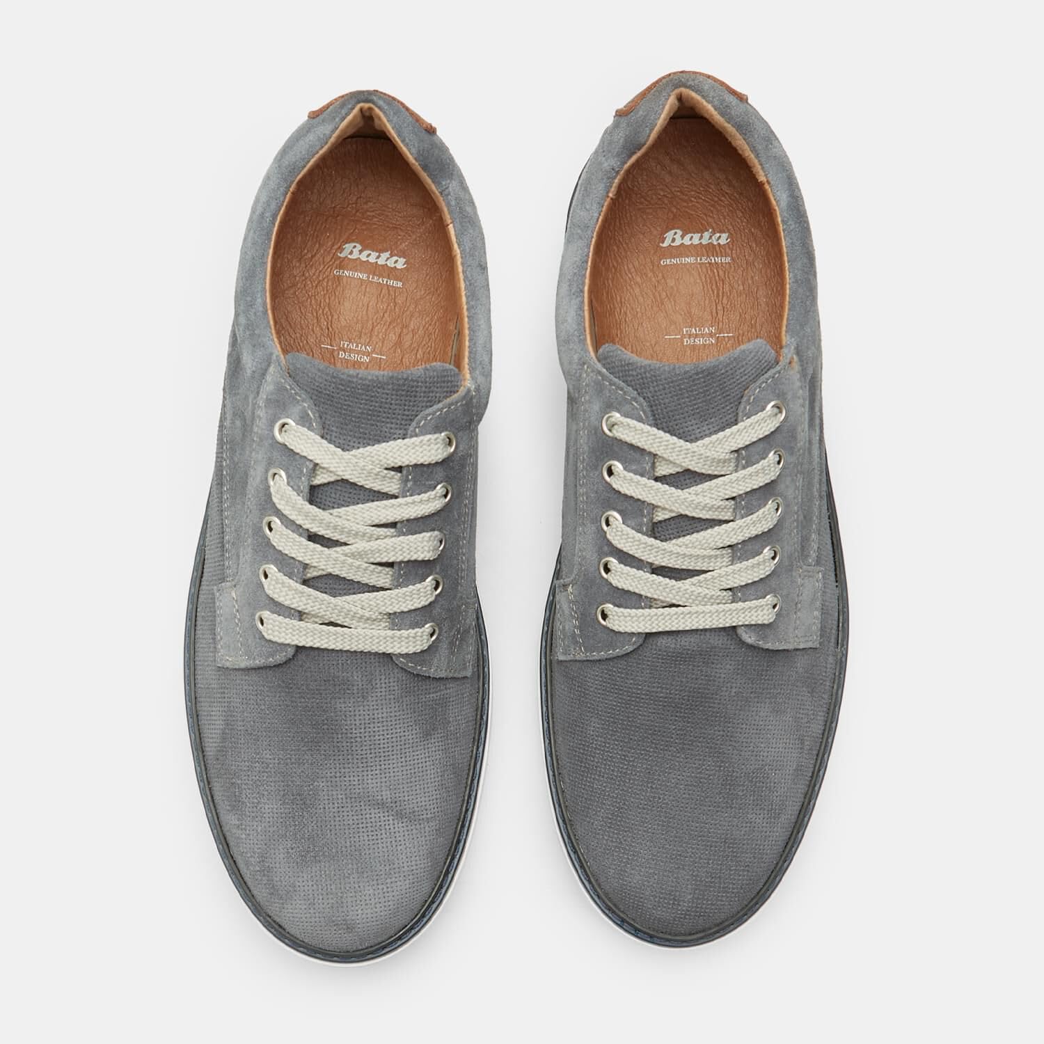 Bata Chaussures à Lacets Daim Homme Gris Foncé 40 EU