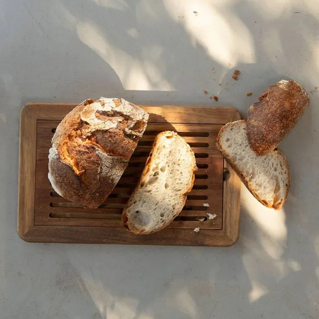 Andrea House Cocina planche pain bois acacia