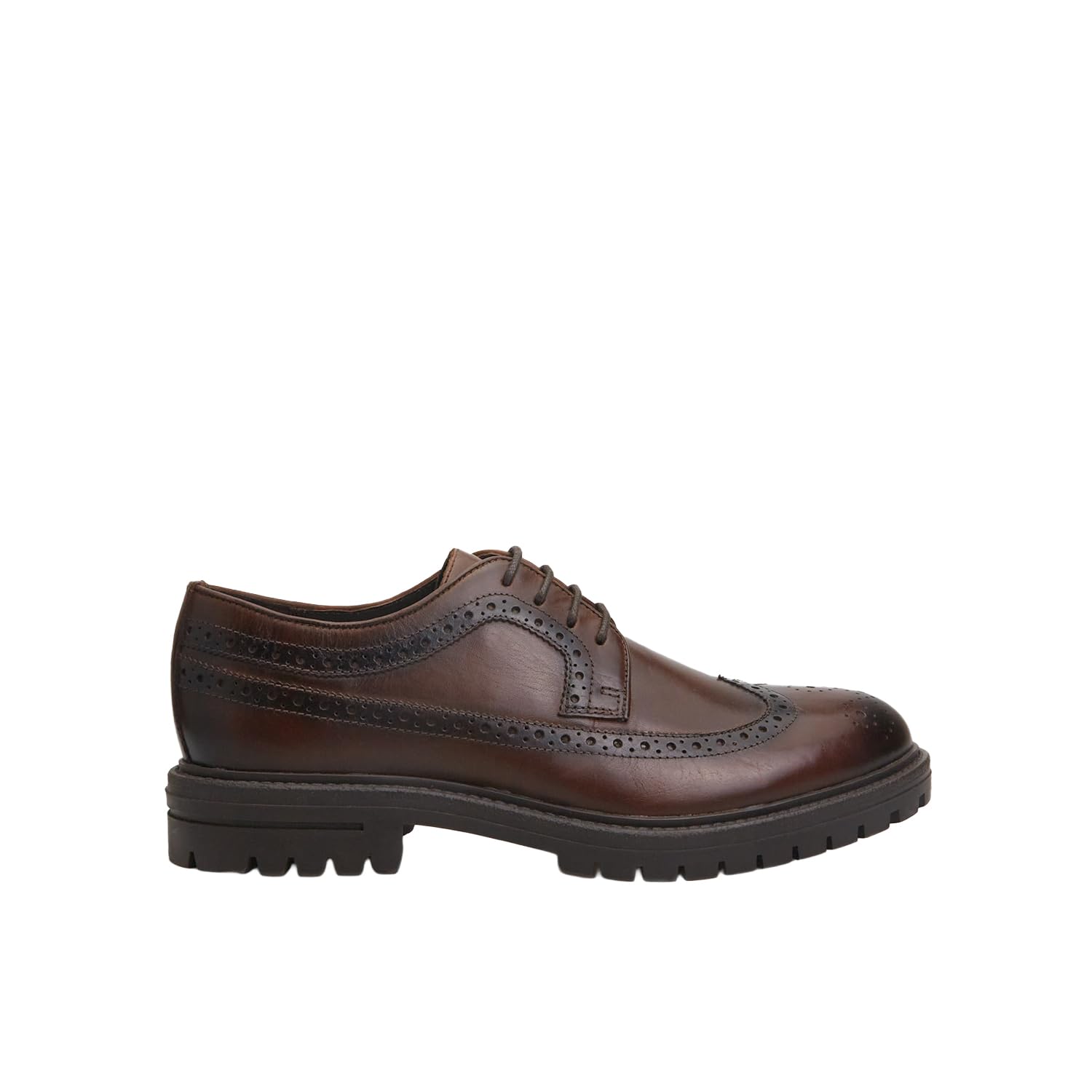 Bata Brogues chaussures à lacets cuir homme confort