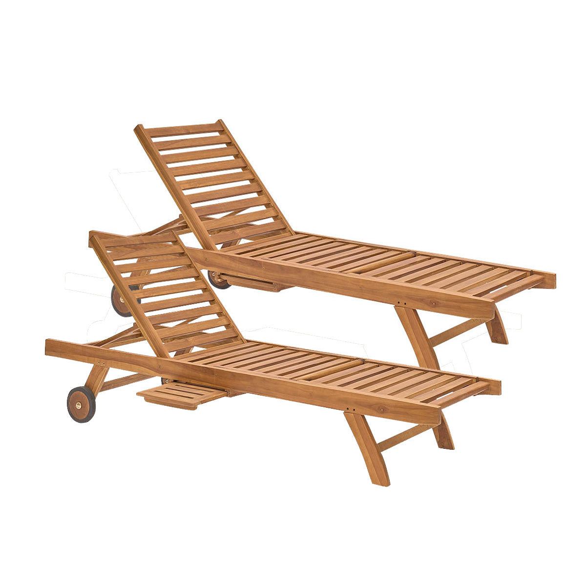 Berah Getah Jardin bain de soleil teck huilé lot de 2