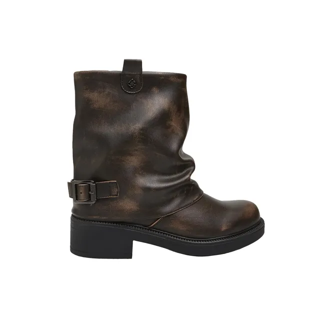 Bata Red Label bottes courtes femme plates confort