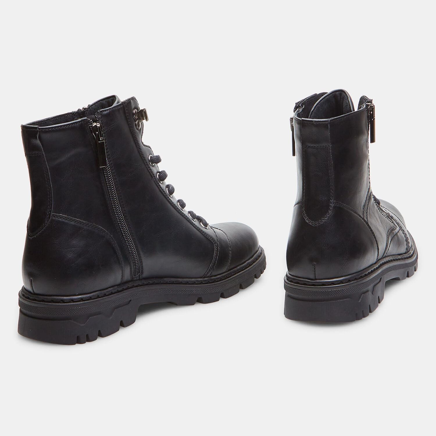 Bata Bottines homme cuir noir fermeture éclair latérale