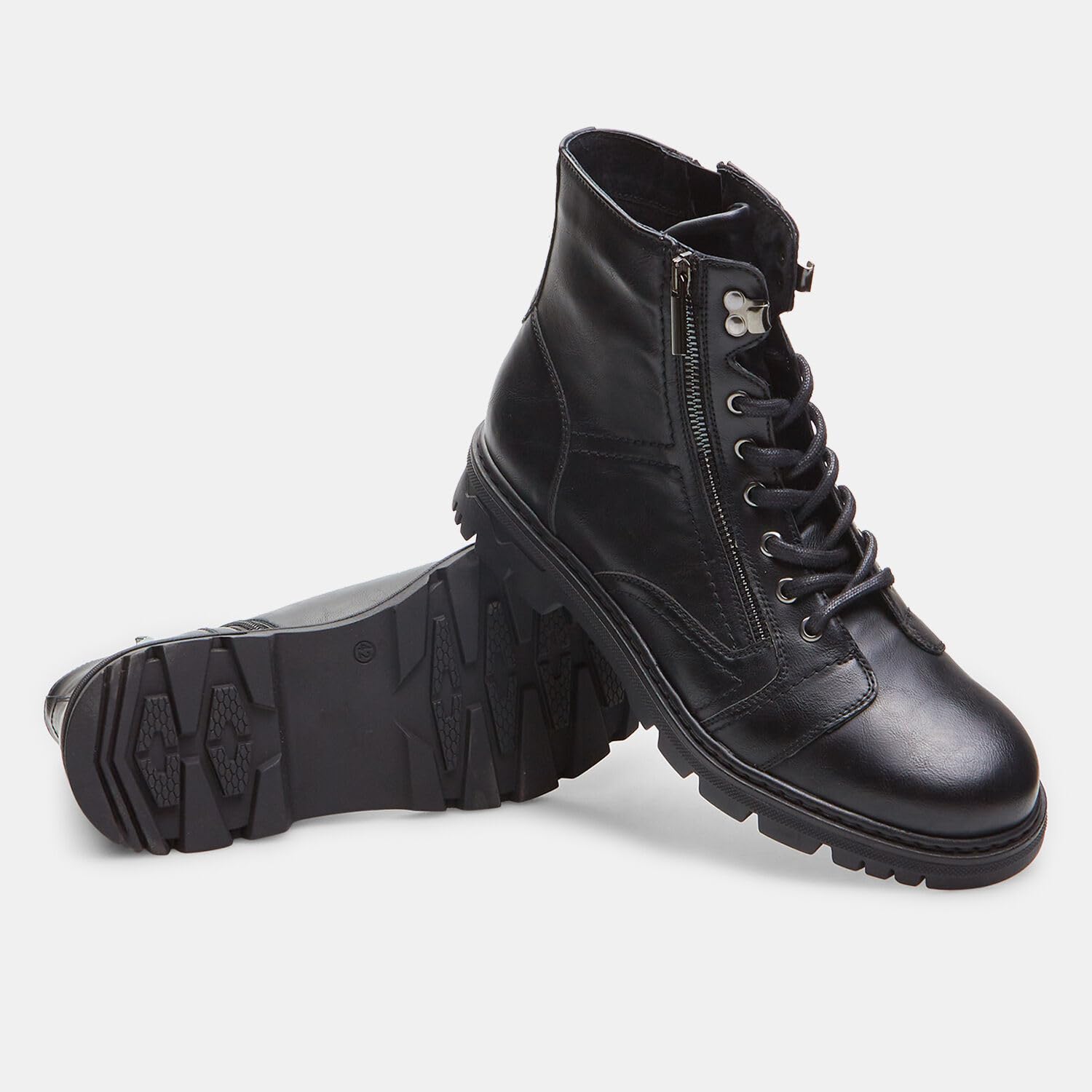Bata Bottines homme cuir noir fermeture éclair latérale