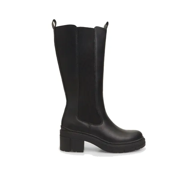Bata bottes femme cuir talon bas confort ville