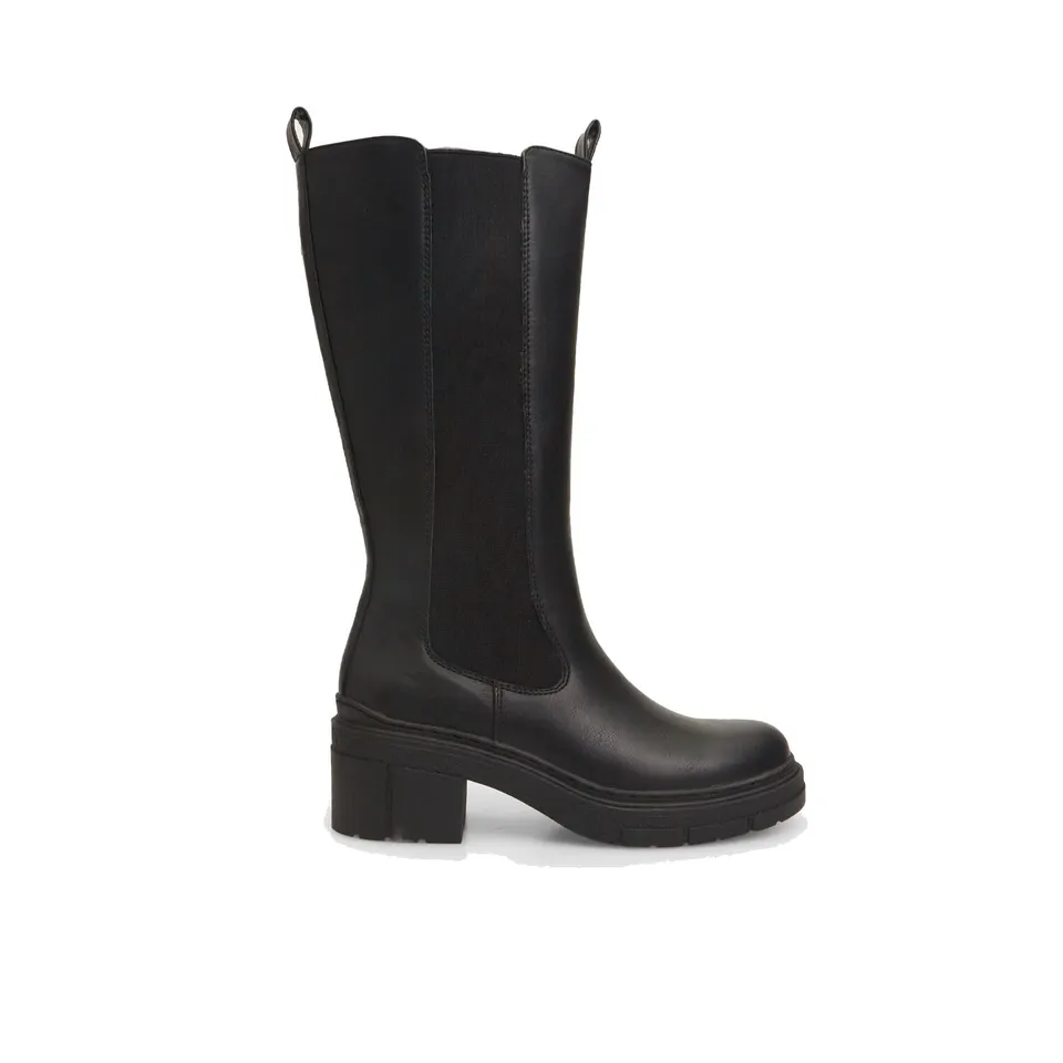 Bata bottes femme cuir talon bas confort ville