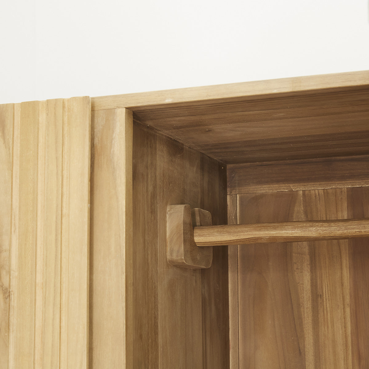 Berah Getah PORTLAND Armoire teck 95 cm 2 portes