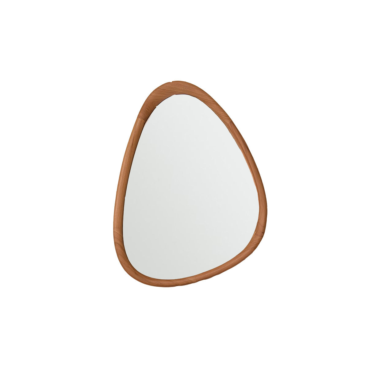 Berah Getah Belize miroir teck massif 75x60 cm organique
