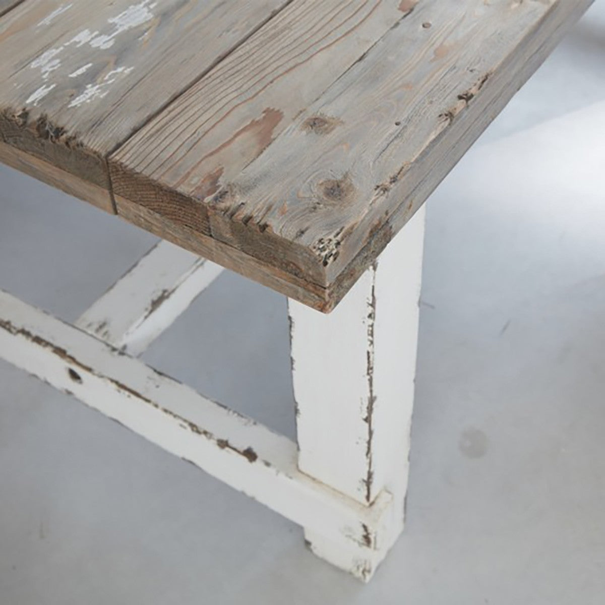 Berah Getah Atlantic table à manger bois recyclé 8 pers patinée