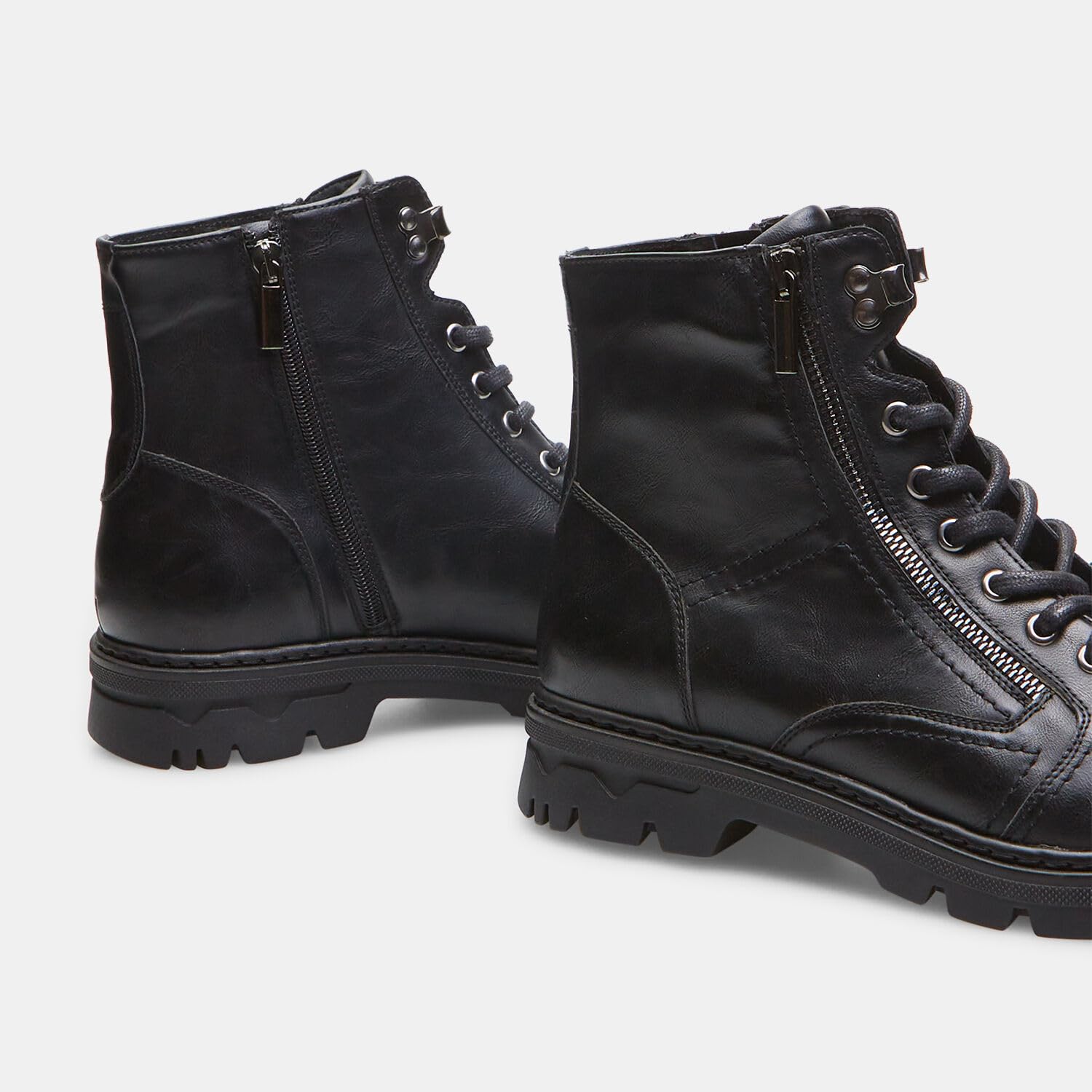 Bata Bottines homme cuir noir fermeture éclair latérale