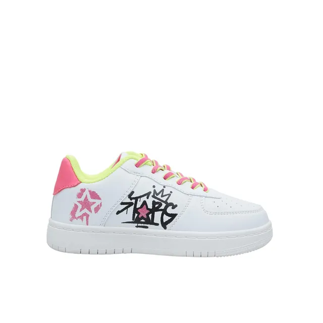Bata Sneakers fille lacets colorés école