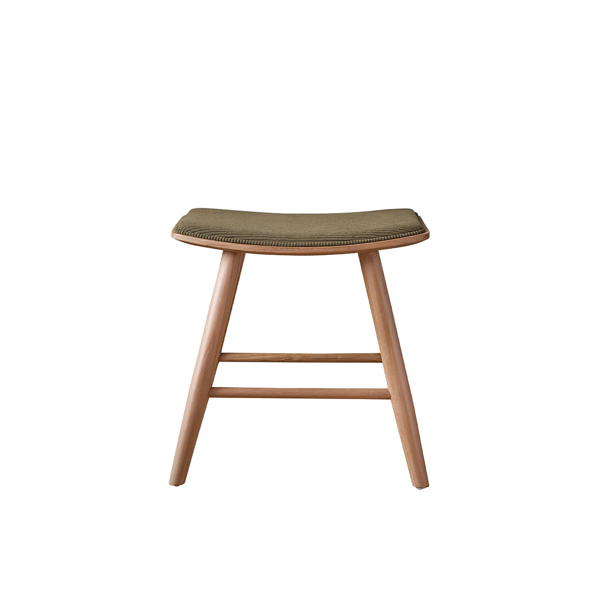 Berah Getah Ambre Tabouret Bar Teck Velours 45 cm