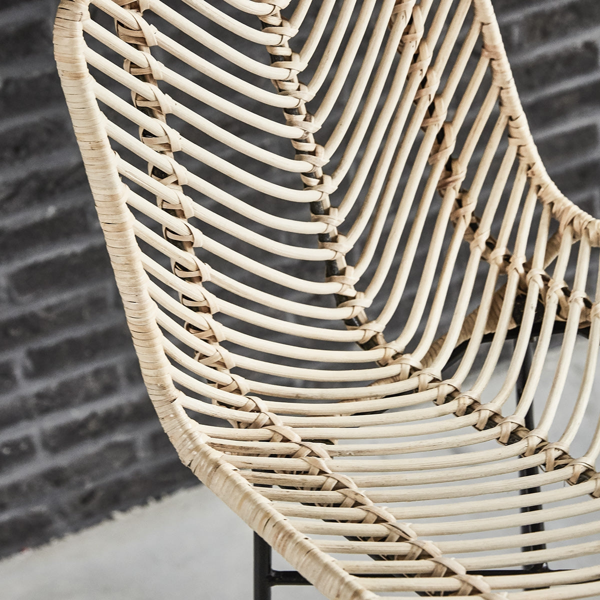 Berah Getah Bohema tabouret de bar rotin lot de 2