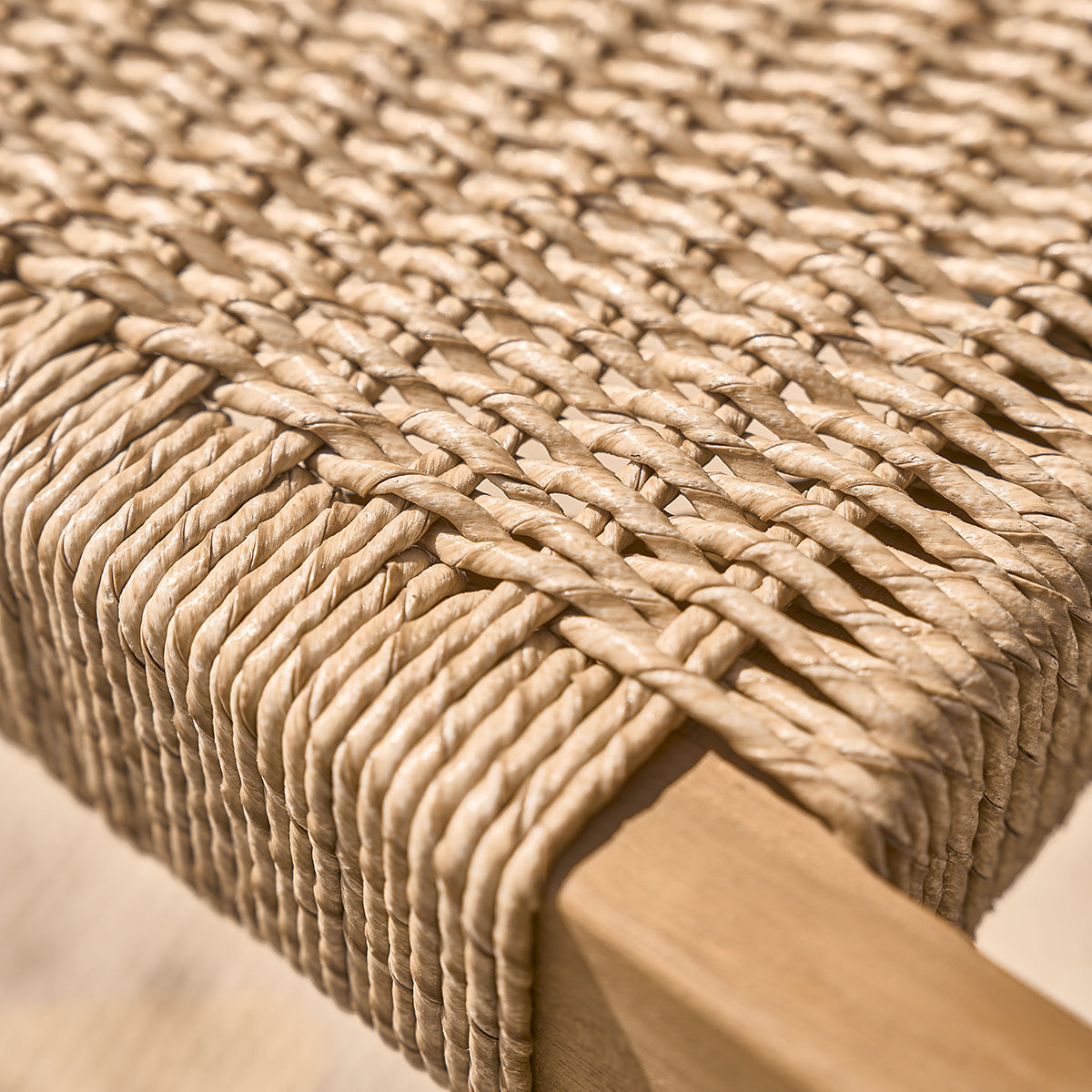 Berah Getah Alizé fauteuil jardin teck cordage