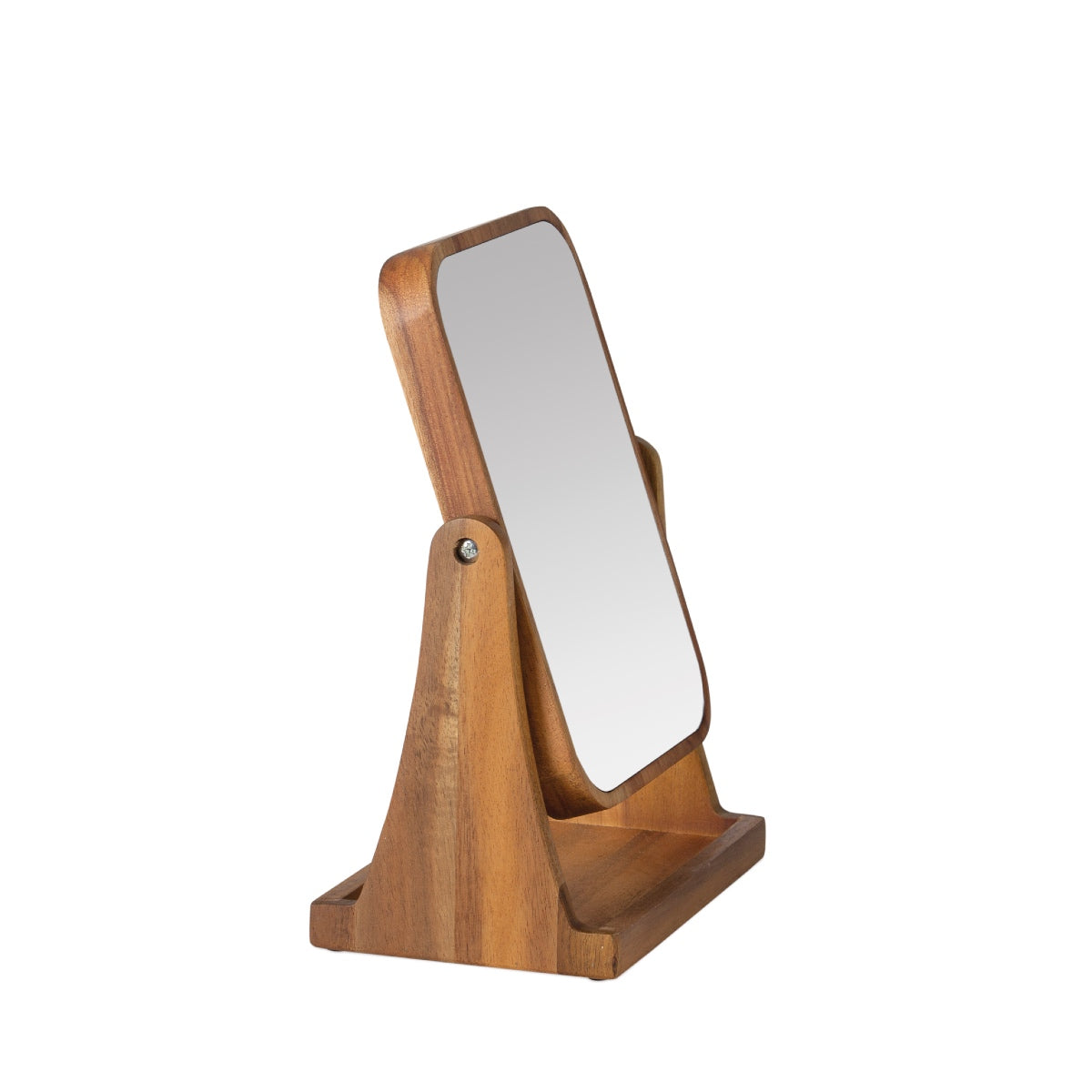 Andrea House miroir bijoux bois avec plateau salle de bain