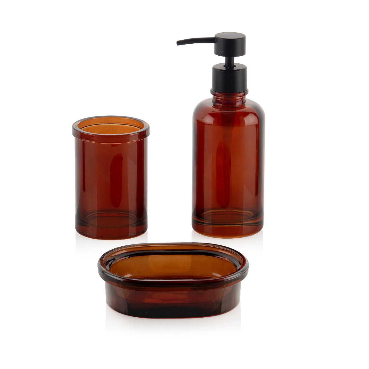 Andrea House Baño gobelet salle de bain cristal marron