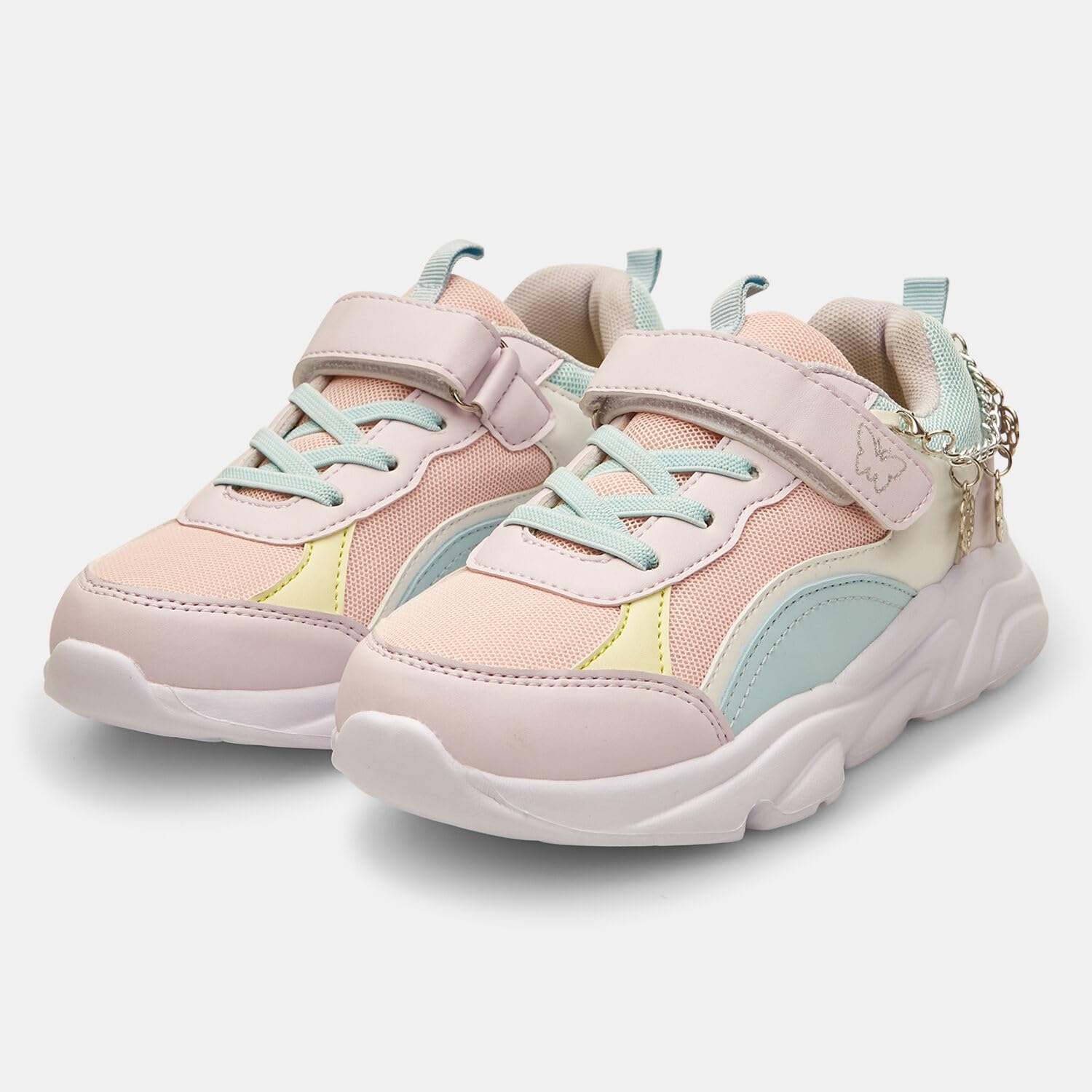 Bata Sandales fille à bride charms blancs roses