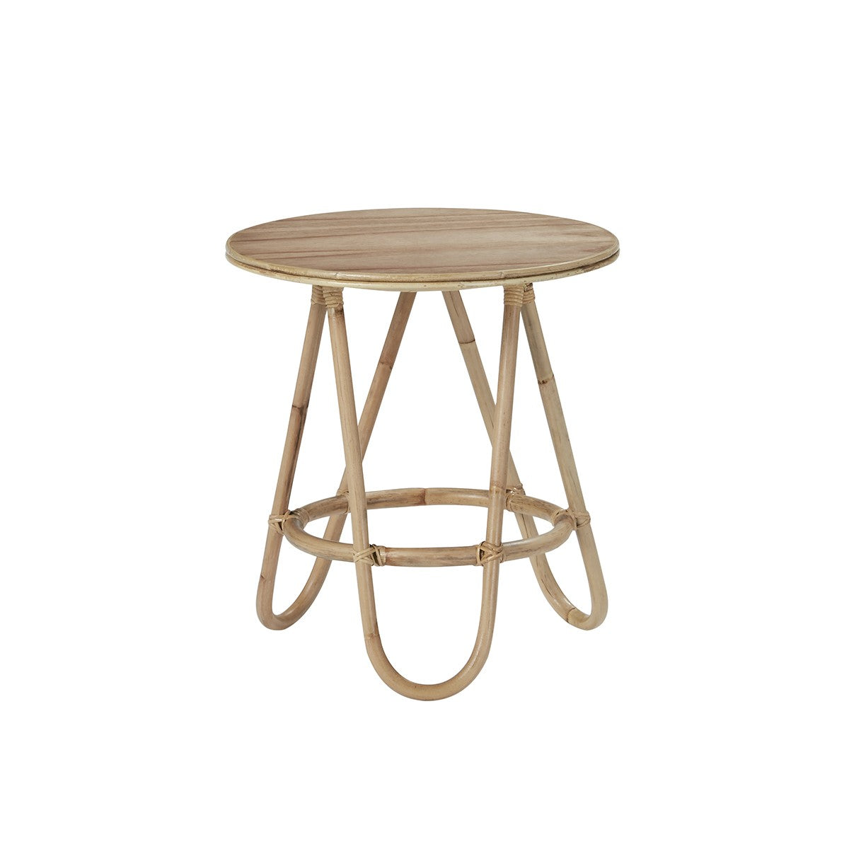 Berah Getah Paola table d'appoint rotin naturel ronde