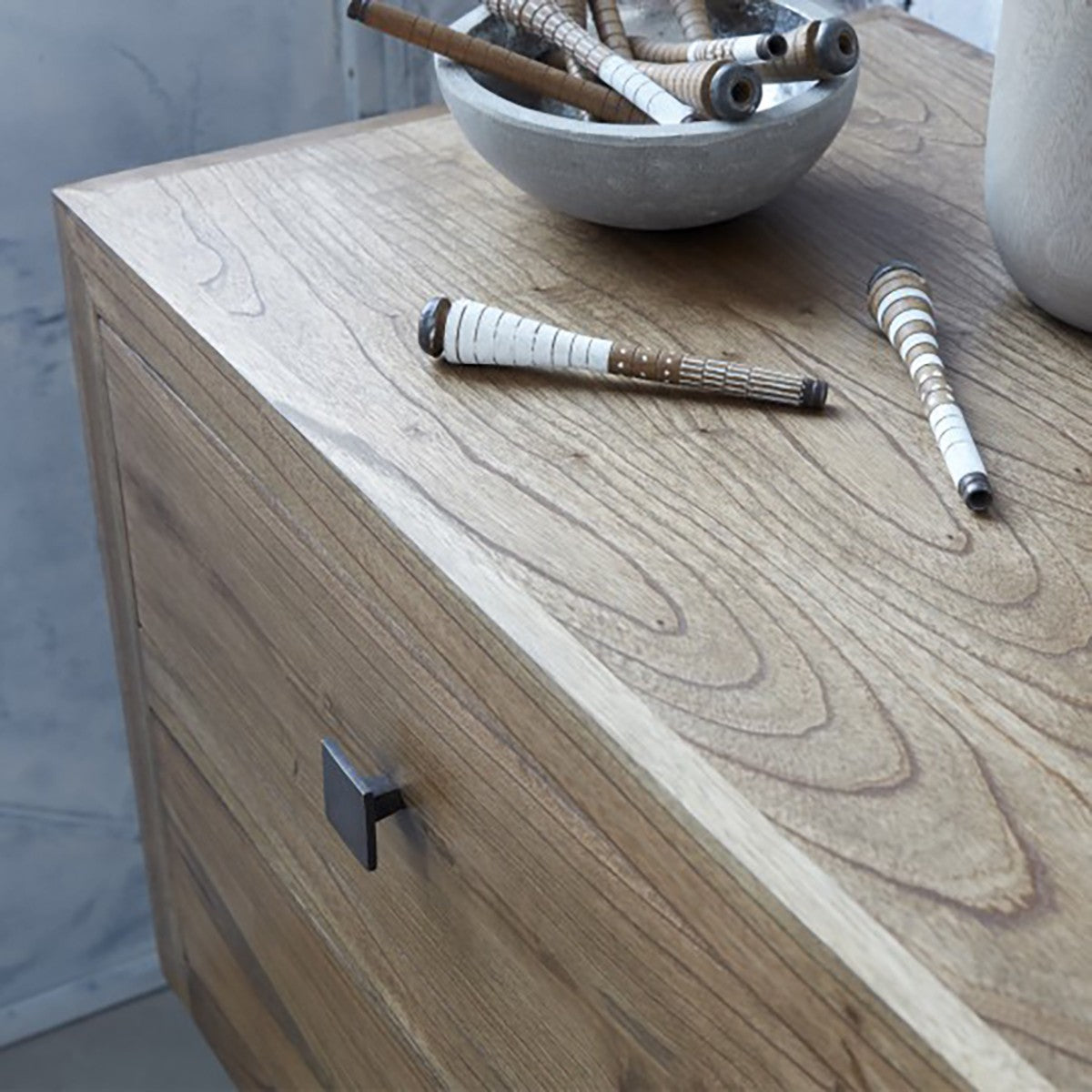 Berah Getah Felix commode mindi massif 200 cm 6 tiroirs