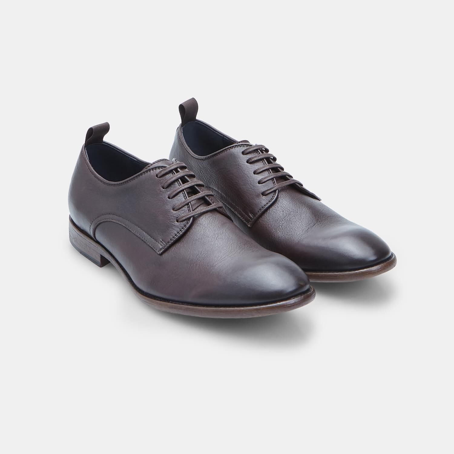 Bata Derby Cuir Homme Chaussures à Lacets Marron
