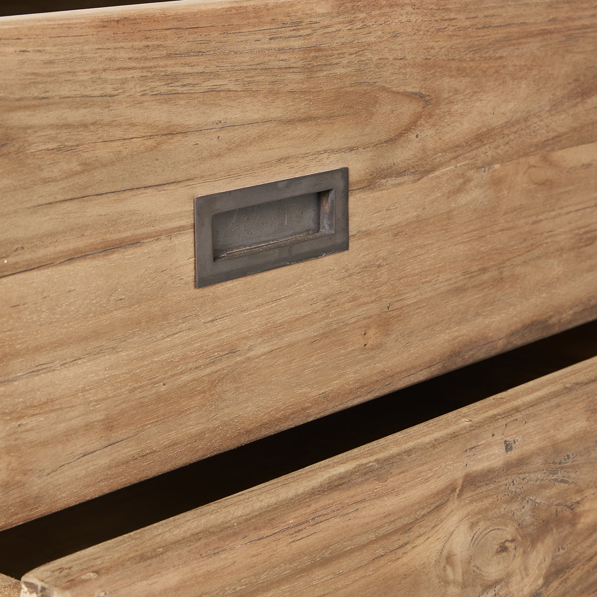 Berah Getah CARGO commode teck recyclé 90 cm 3 tiroirs